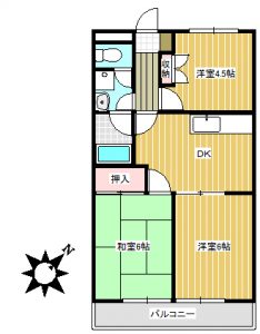 ペット可マンション　ロビーシティーコーワ　間取図