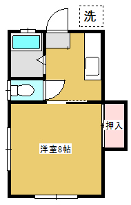 コーポ岸　間取図